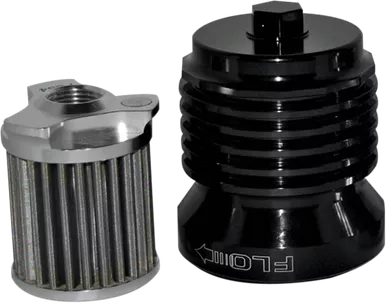 PC Racing Flo "Spin-On" Oil Filter - Black Anodized