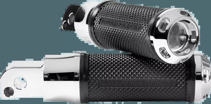 Performance Machine Apex Passenger Foot Pegs for '18-Up Harley Davidson Softail Models - Black