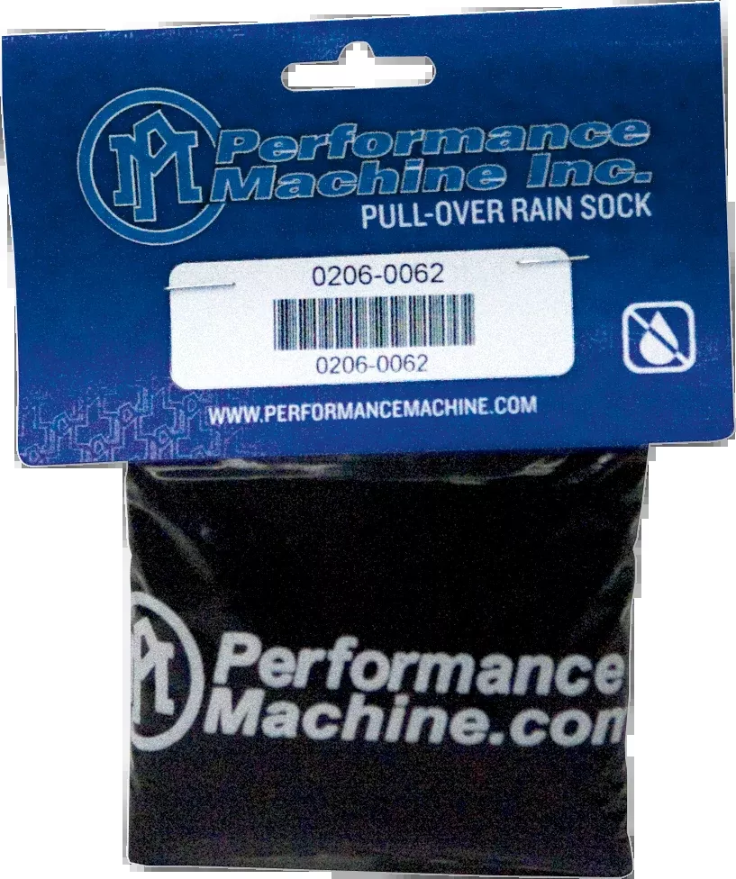 Performance Machine Black Air Filter Rain Sock 93-17 Harley Dyna Touring Softail