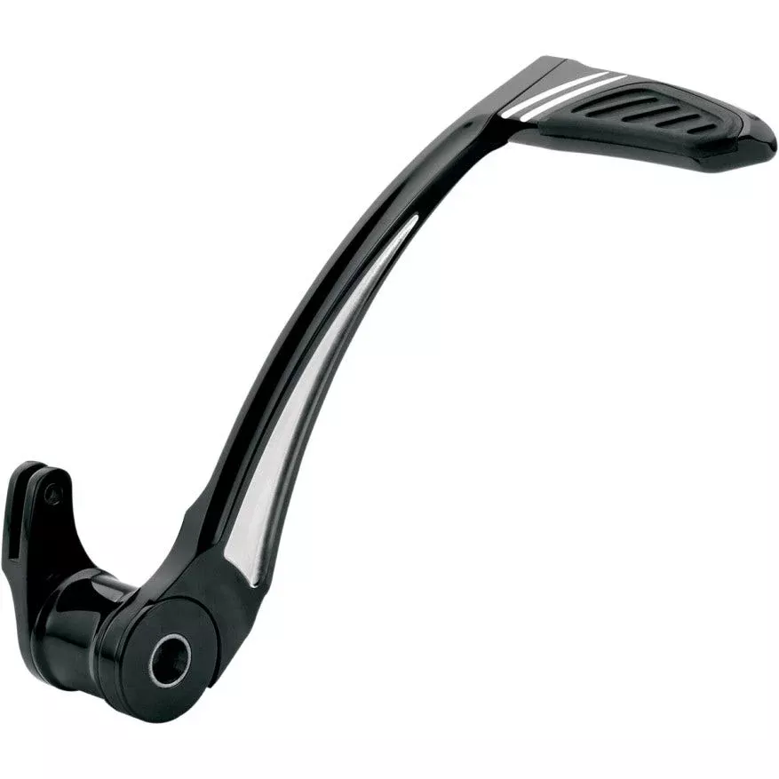 Performance Machine Black Contrast Cut Contour Rear Brake Lever for 08-13 Harley FLH