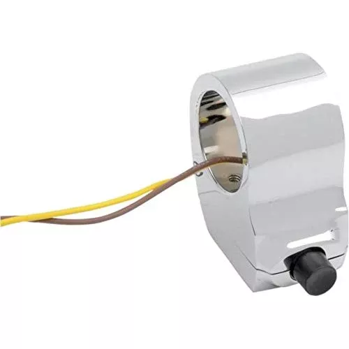 Performance Machine Contour Single-Button Switch Housing – Chrome 0062-2034-CH