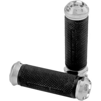 Performance Machine Elite Grips - 0063-2044-CH For Harley Motorcycles 2008-2020