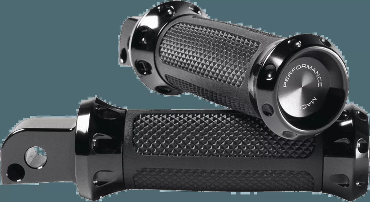 Performance Machine Over Drive Passenger Foot Pegs for '18-Up Harley Davidson Softail Models - Chrome