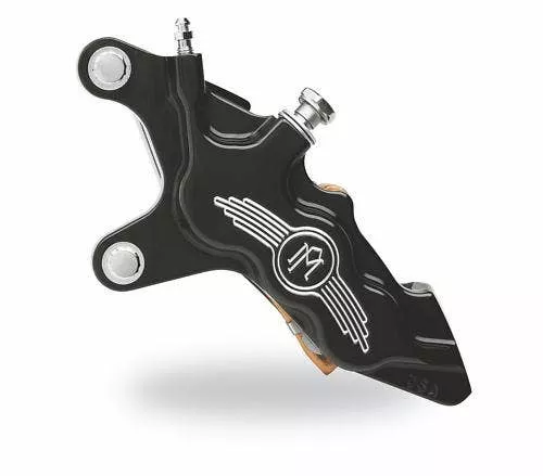 Performance Machine PM Black 13" Right Side 6 Piston Caliper Harley 00-20