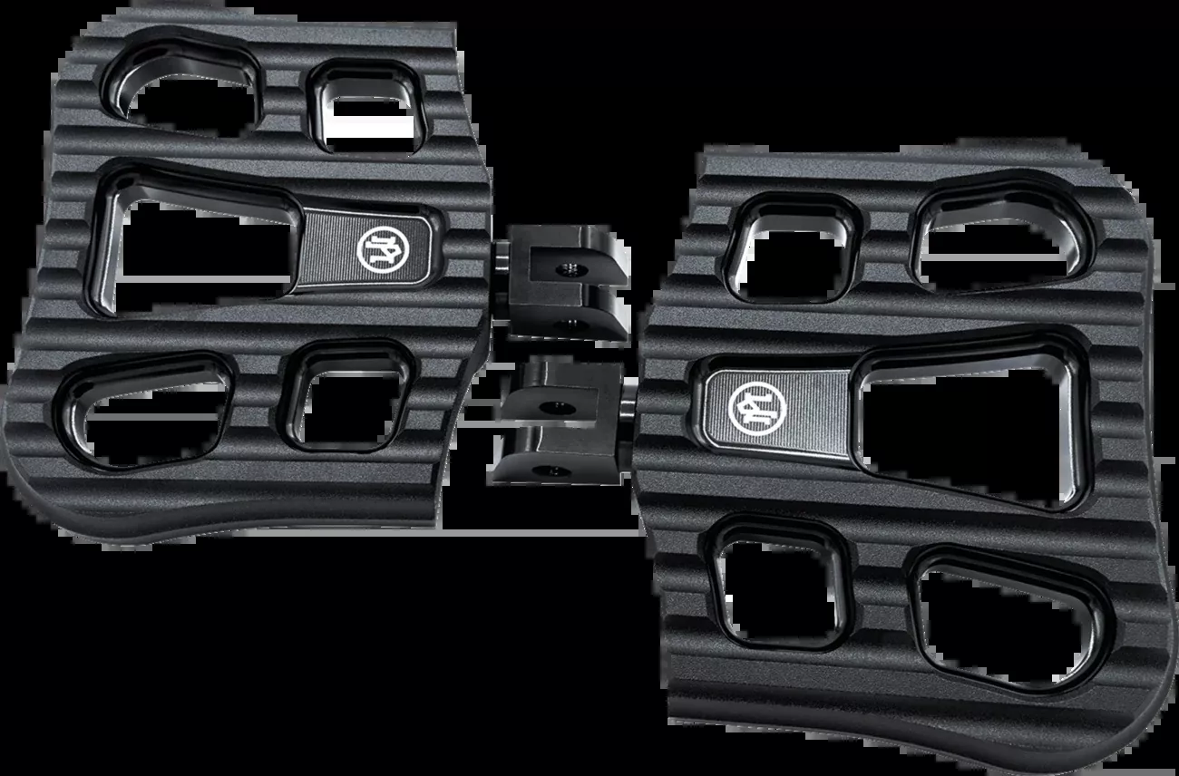 PERFORMANCE MACHINE (PM) Drifter Floorboards - Rider - Black Ops - M8 Softail - 0036-1027-SMB