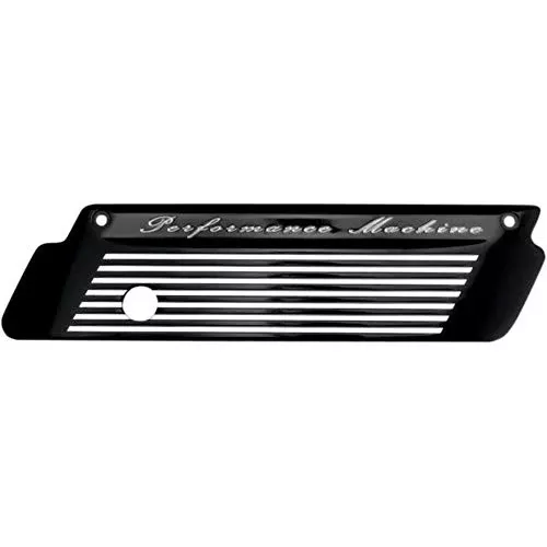 Performance Machine Saddlebag Latch Cover – Fluted – Contrast Cut 0200-2001-BM