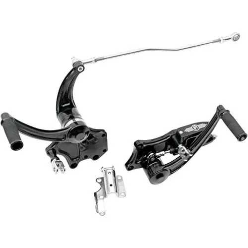 Performance Machine Stock Length Contour Forward Controls – Black Anodized 0035-0108-B