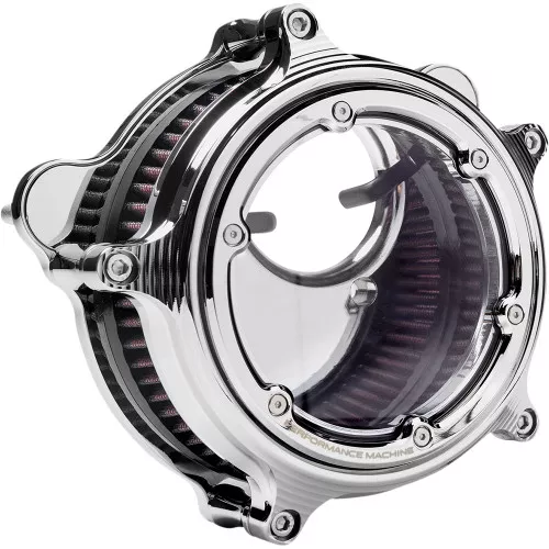 Performance Machine Vision Air Cleaner for 2008-2017 Harley Twin Cam Electronic Throttle - Contrast Cut