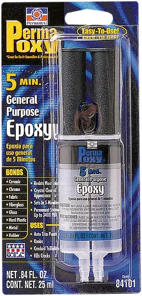 PERMATEX 5 MIN. GENERAL PURPOSE EPOXY 0.84 FL. OZ 6/CASE 84101