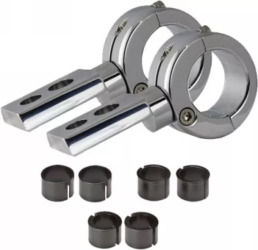 PIAA BILLET MOUNTING BRACKETS CHROME 7/8″ – 1-1/4″ 74005