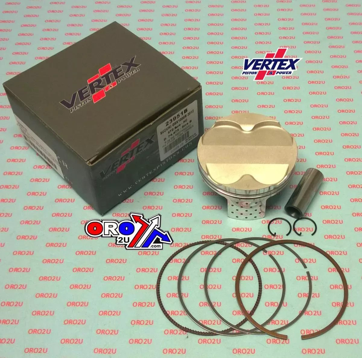 PISTON KIT VERTEX 74.5B 2012 SUZUKI GSX-R 1000 VERTEX 23951B