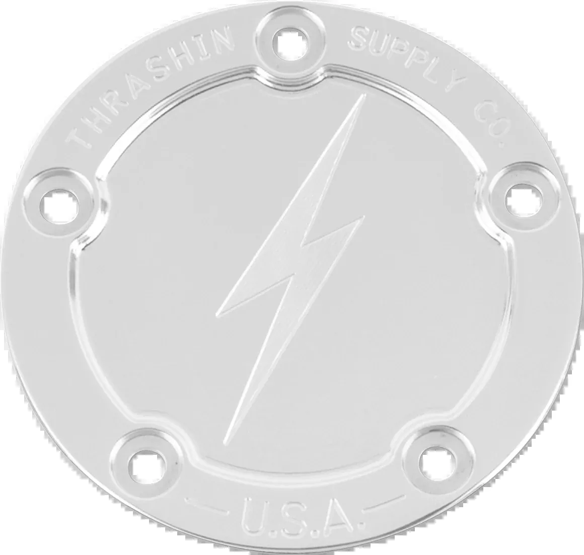 Points Cover - Dished - Polished - 5 Hole - Twin Cam