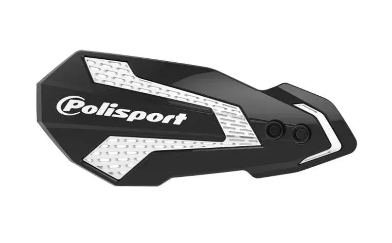 Polisport Plastics Handguards, Plastic Part - MX Flow Black/White 8308200024