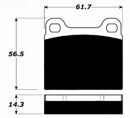 Porterfield Brake Pads for 1971 PORSCHE 912E