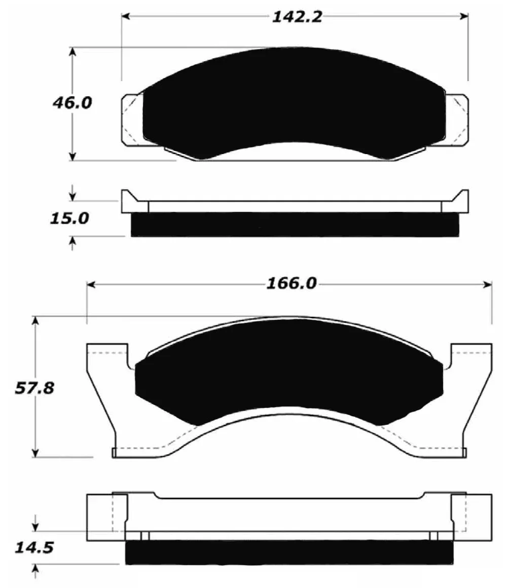 Porterfield Brake Pads for 1978 FORD MUSTANG