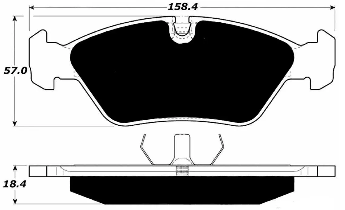 Porterfield Brake Pads for 1987 BMW 528E