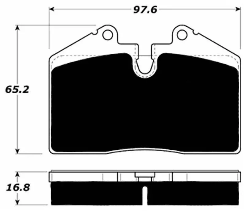 Porterfield Brake Pads for 1987 PORSCHE 930