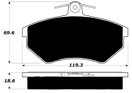 Porterfield Brake Pads for 1989 AUDI 80 Quattro SOHC