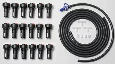 Powerflow Forklift Battery Watering System for 18 Cells - TB4 Valves