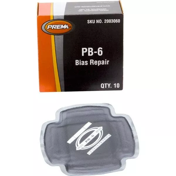 Prema PB-6 Square Bias Tire Patch 6-1/2″ 4 Ply Box of 10