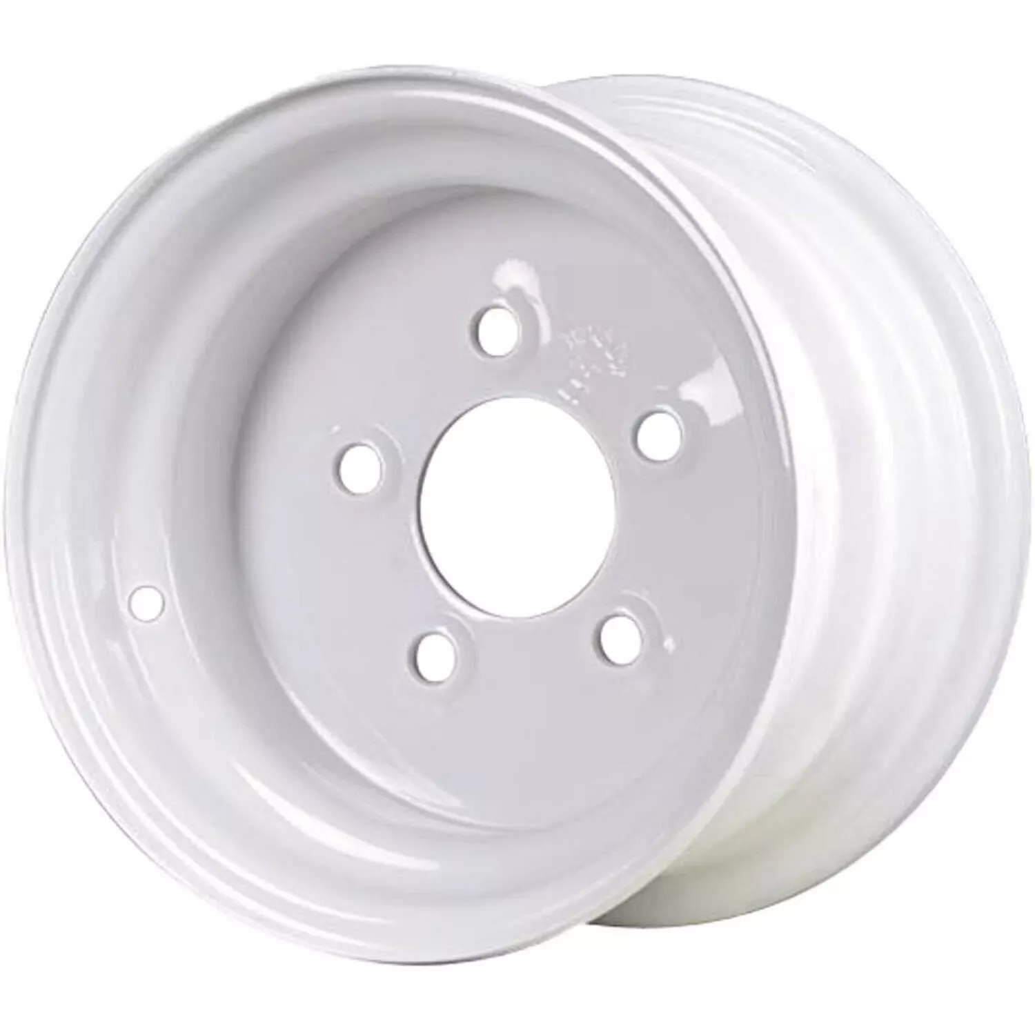 Premium Service 10×6 5 on 4.5 Steel Whl – White 900 lb Load Capacity