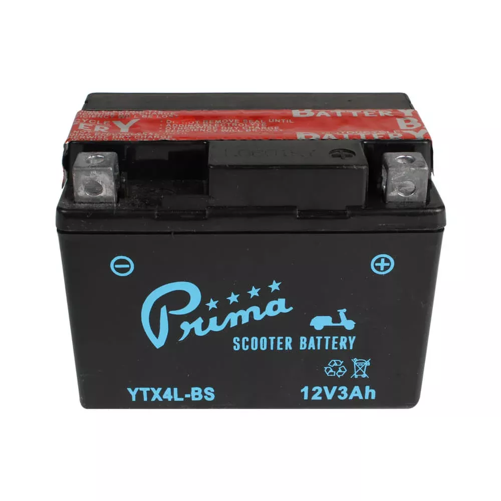 Prima YTX4L-BS AGM Battery 12V | 50cc Scooter ATV