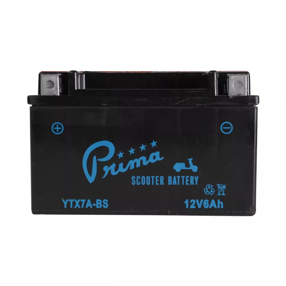 Prima YTX7A-BS AGM 12V 6Ah Battery for Scooters – 105 CCA