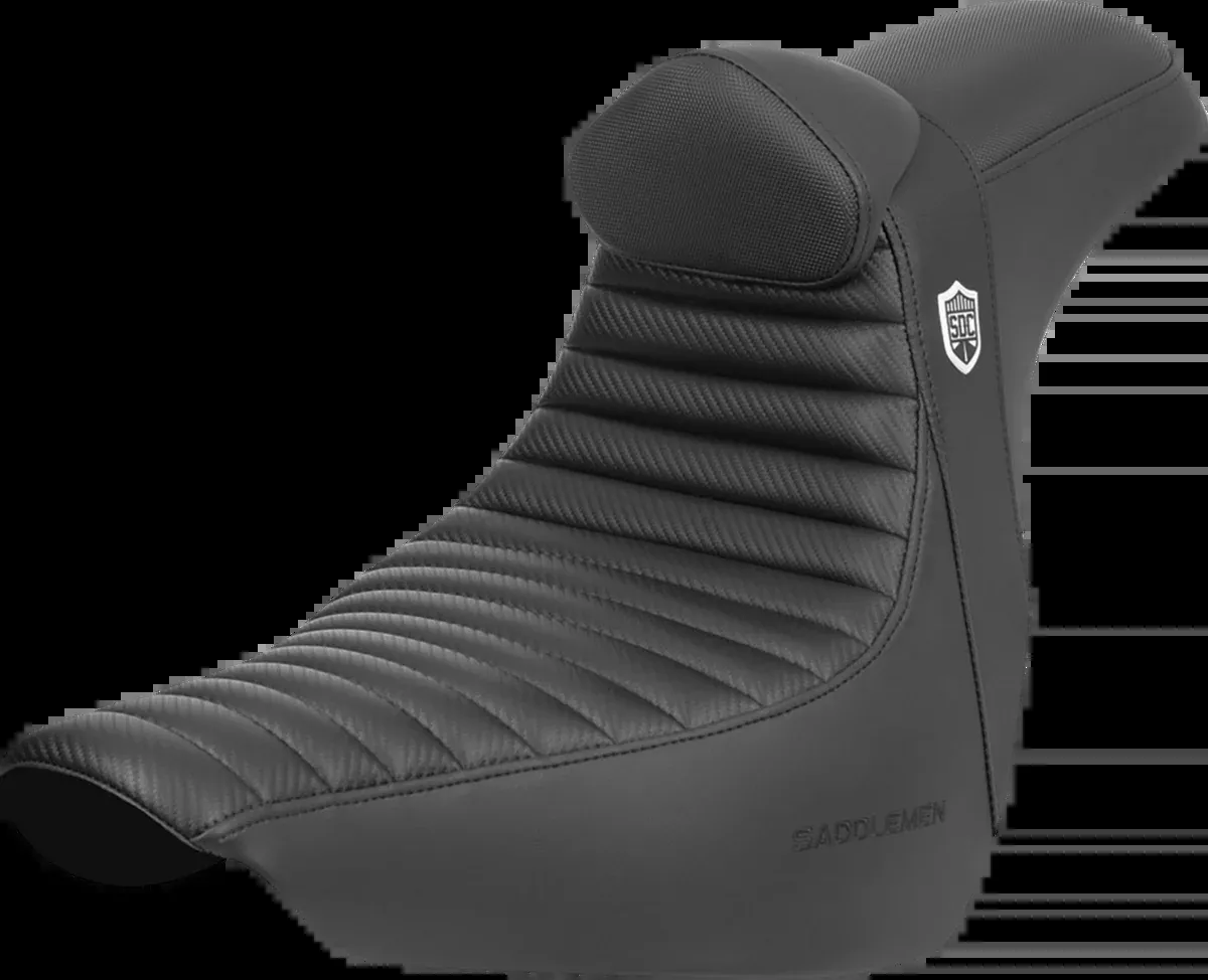 Pro Series SDC Performance Seat - w/ Backrest - Tuck-n-Roll/Carbon Fiber - Gripper - FLSB/FX '18-'24