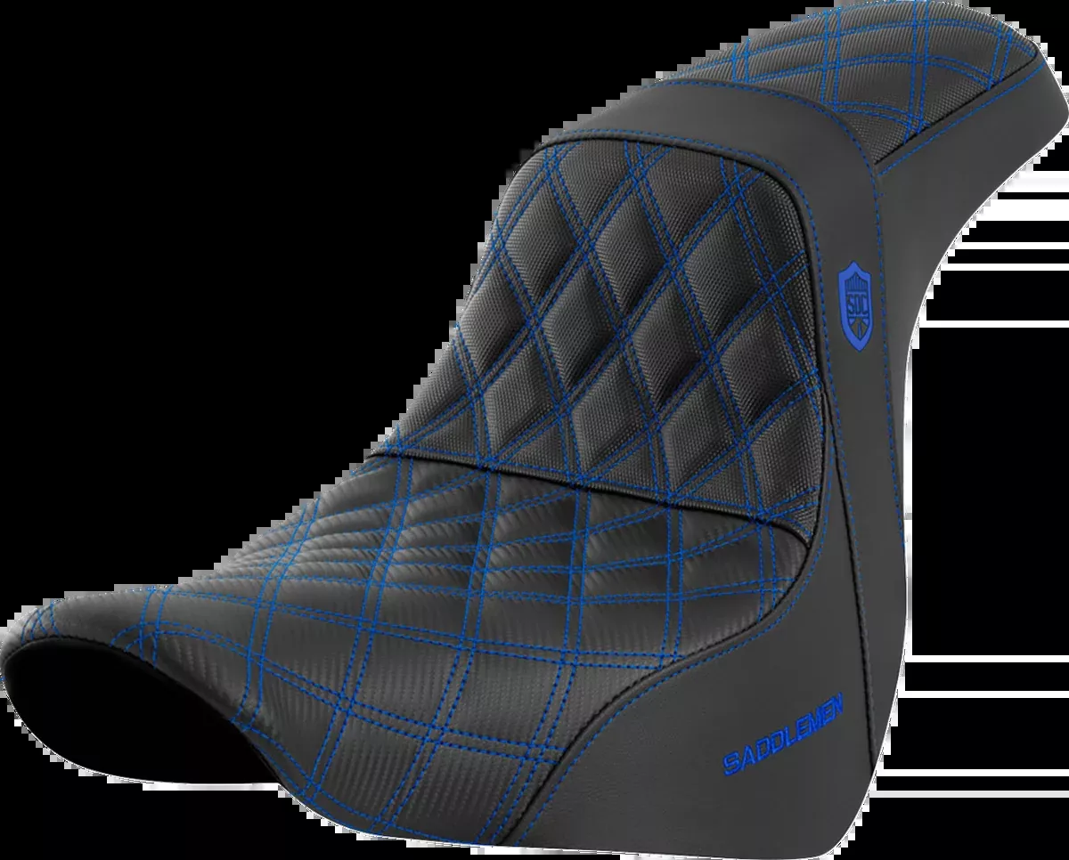 Pro Series SDC Performance Seat - w/o Backrest - Blue Stitch - FL/FX '18-'20