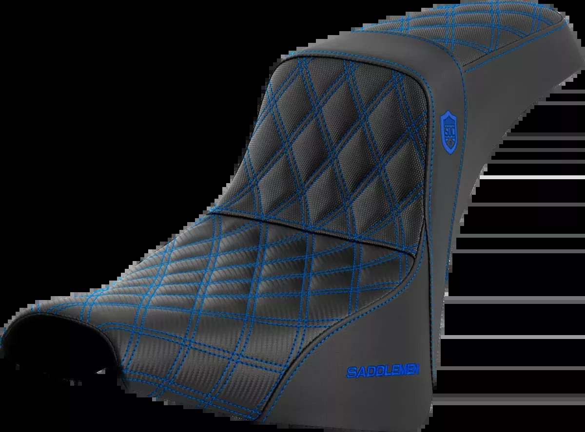 Pro Series SDC Performance Seat - w/o Backrest - Blue Stitch - FXBB/FXST '18-'23