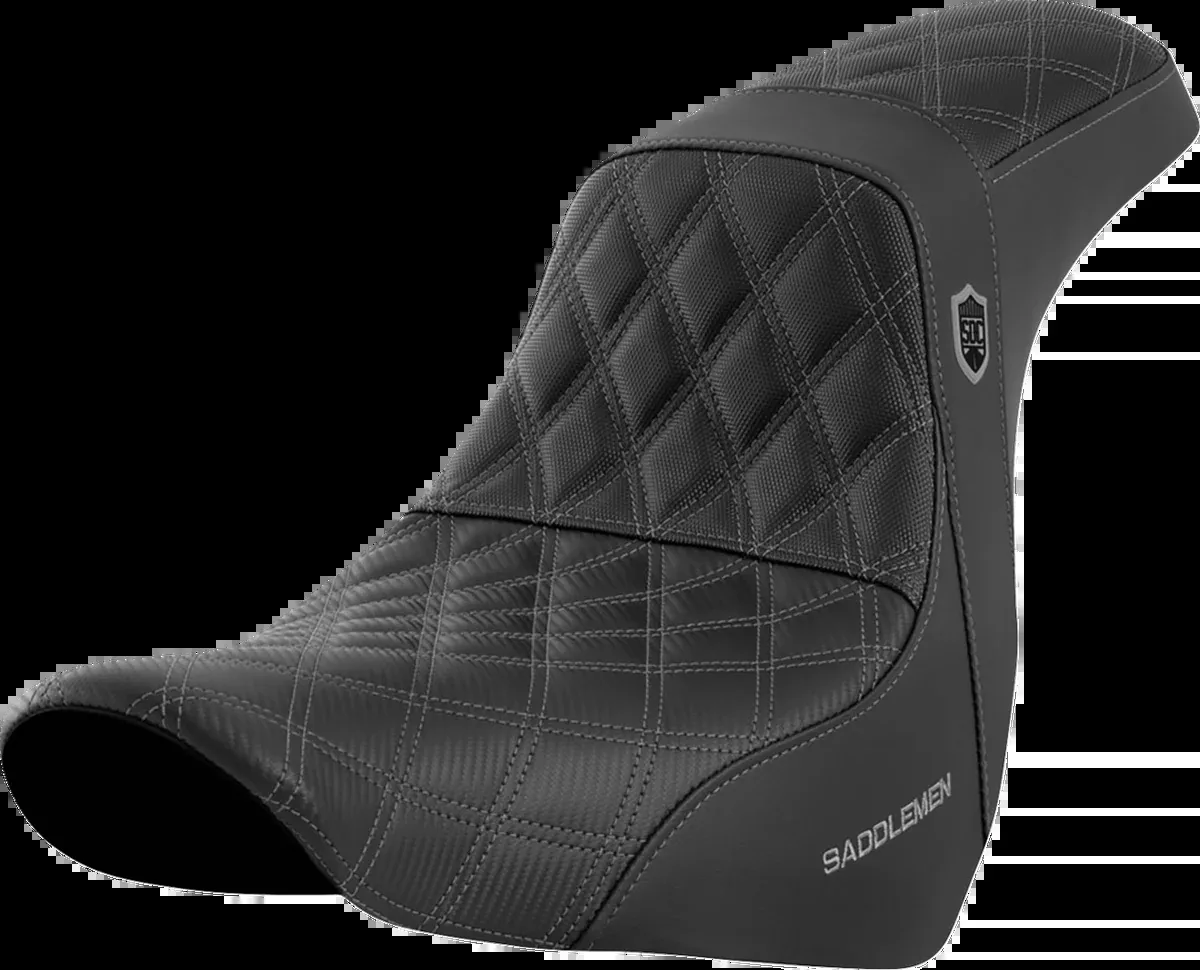 Pro Series SDC Performance Seat - w/o Backrest - Gray Stitch - FL/FX '18-'20
