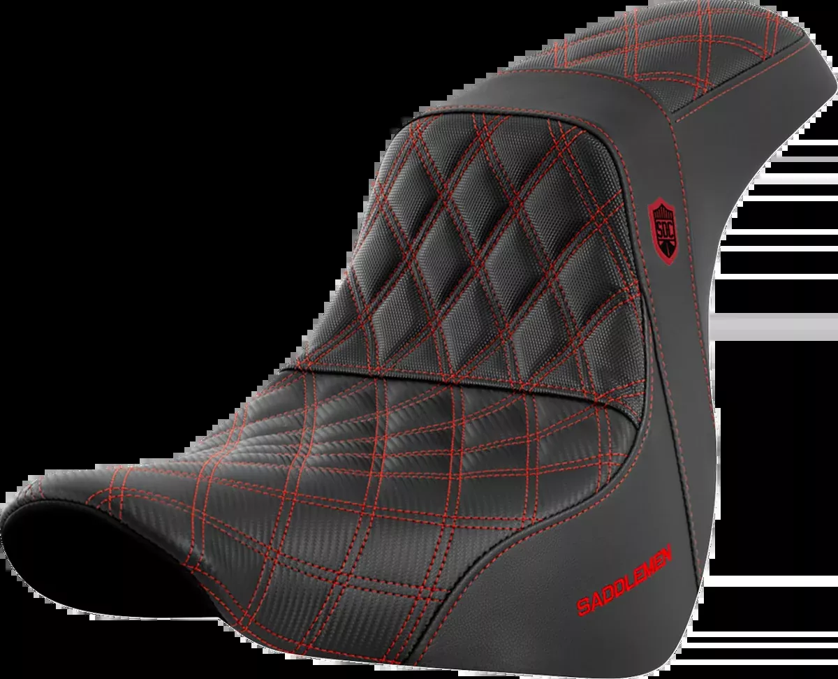 Pro Series SDC Performance Seat - w/o Backrest - Red Stitch - FL/FX '18-'20
