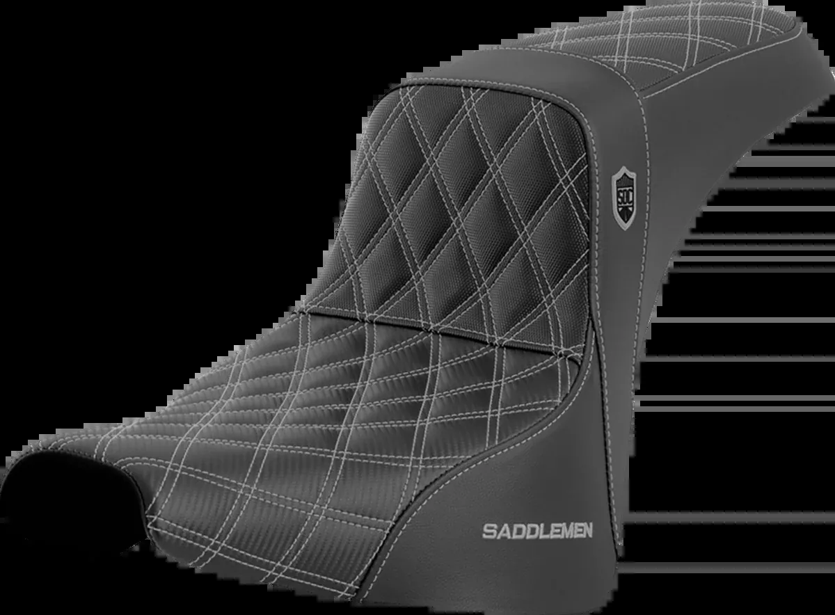 Pro Series SDC Performance Seat - w/o Backrest - Silver Stitch - FXBB/FXST '18-'23