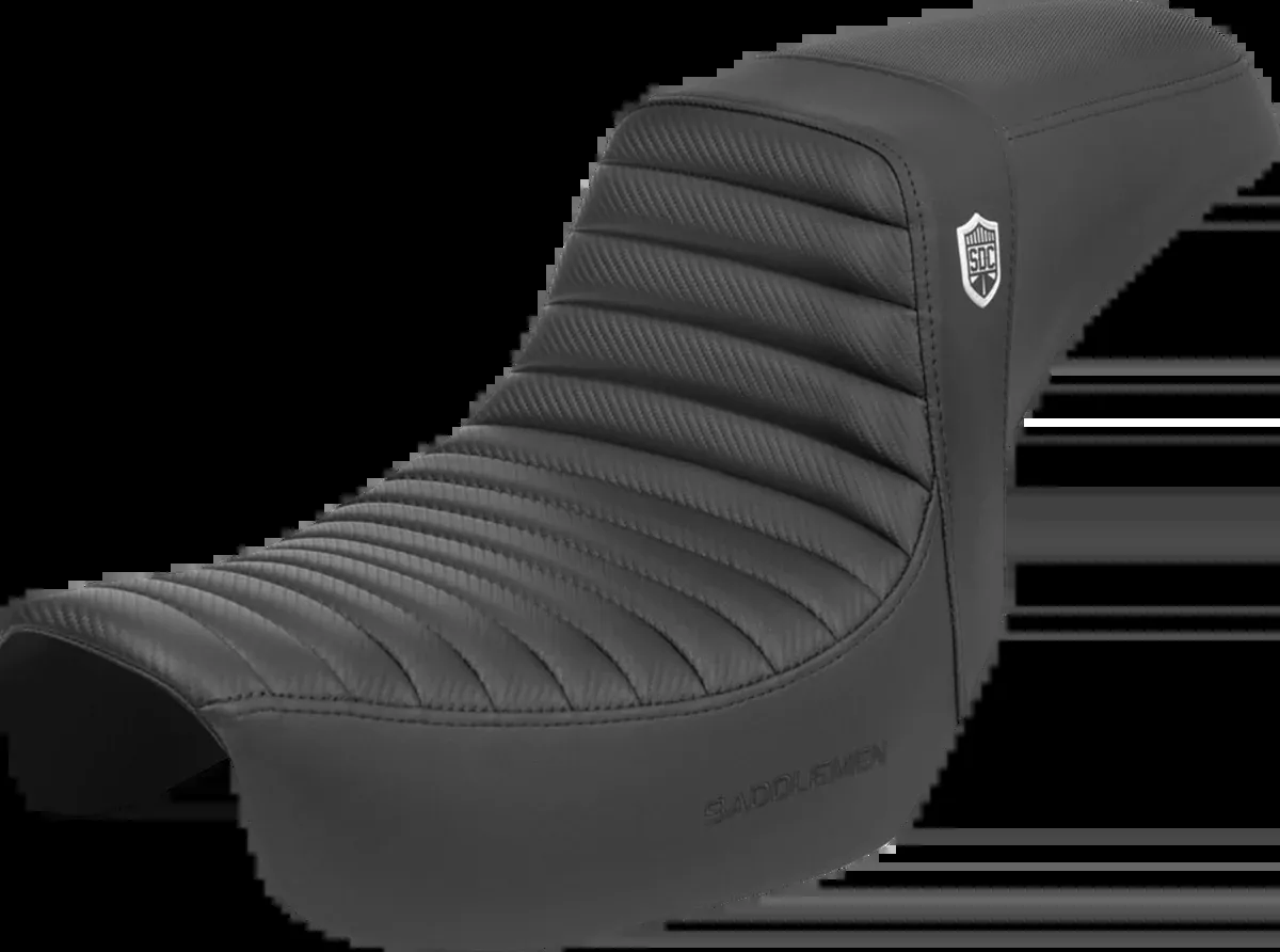 Pro Series SDC Performance Seat - w/o Backrest - Tuck-n-Roll/Carbon Fiber - Gripper - Dyna '06-'17