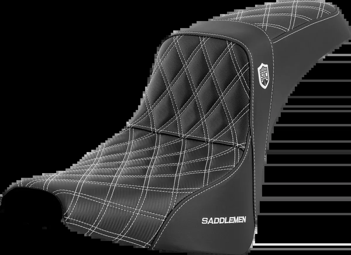 Pro Series SDC Performance Seat - w/o Backrest - White Stitch - FXBB/FXST '18-'23