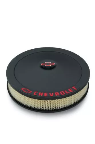 Proform 141-752 Air Cleaner Assembly 14 in Round Drop Base Red Chevrolet Logo