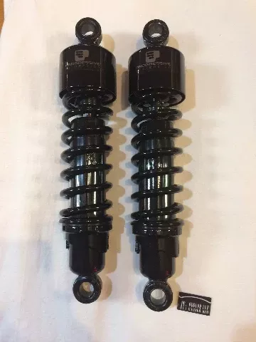 Progressive 412 Black 12.5" Heavy Duty Rear Shocks fits 2006-2025 Harley Touring