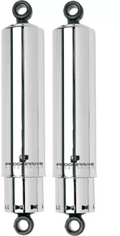 Progressive 412 Chrome 11" Rear Covered Shocks for 2004-2022 Harley Sportster