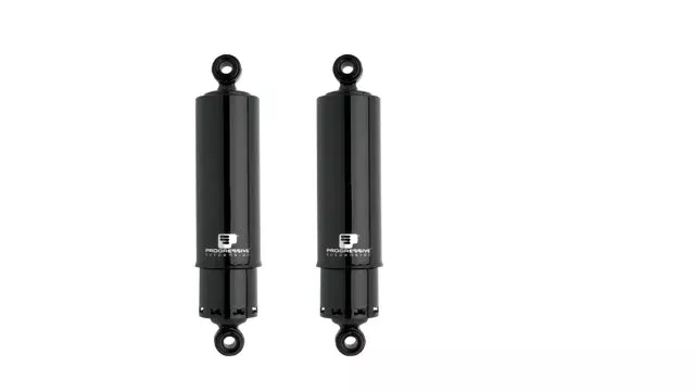 Progressive 412 Standard 12" Rear Covered Shocks 1991-2017 Harley Dyna FXDL FXDB