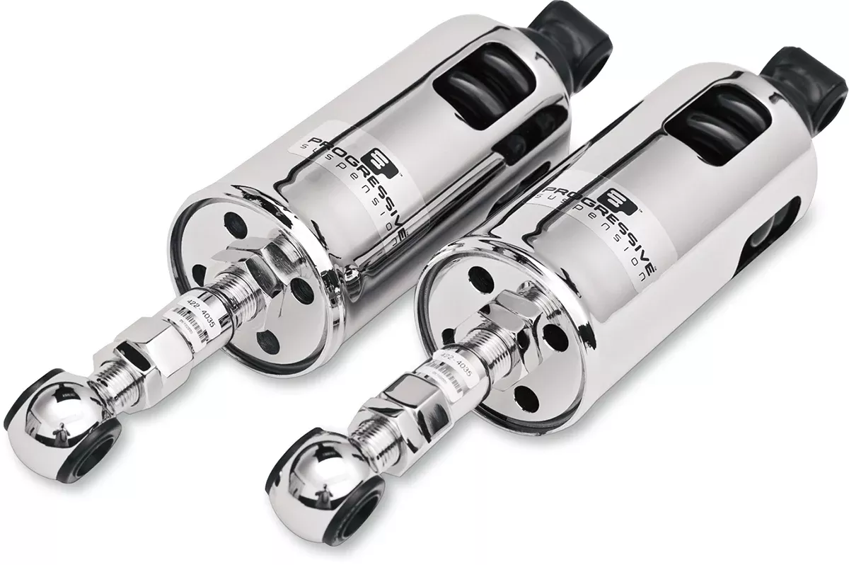 Progressive Suspension 422 Series Adjustable Shocks – 950 lb/in – Chrome – Standard 422-4035C