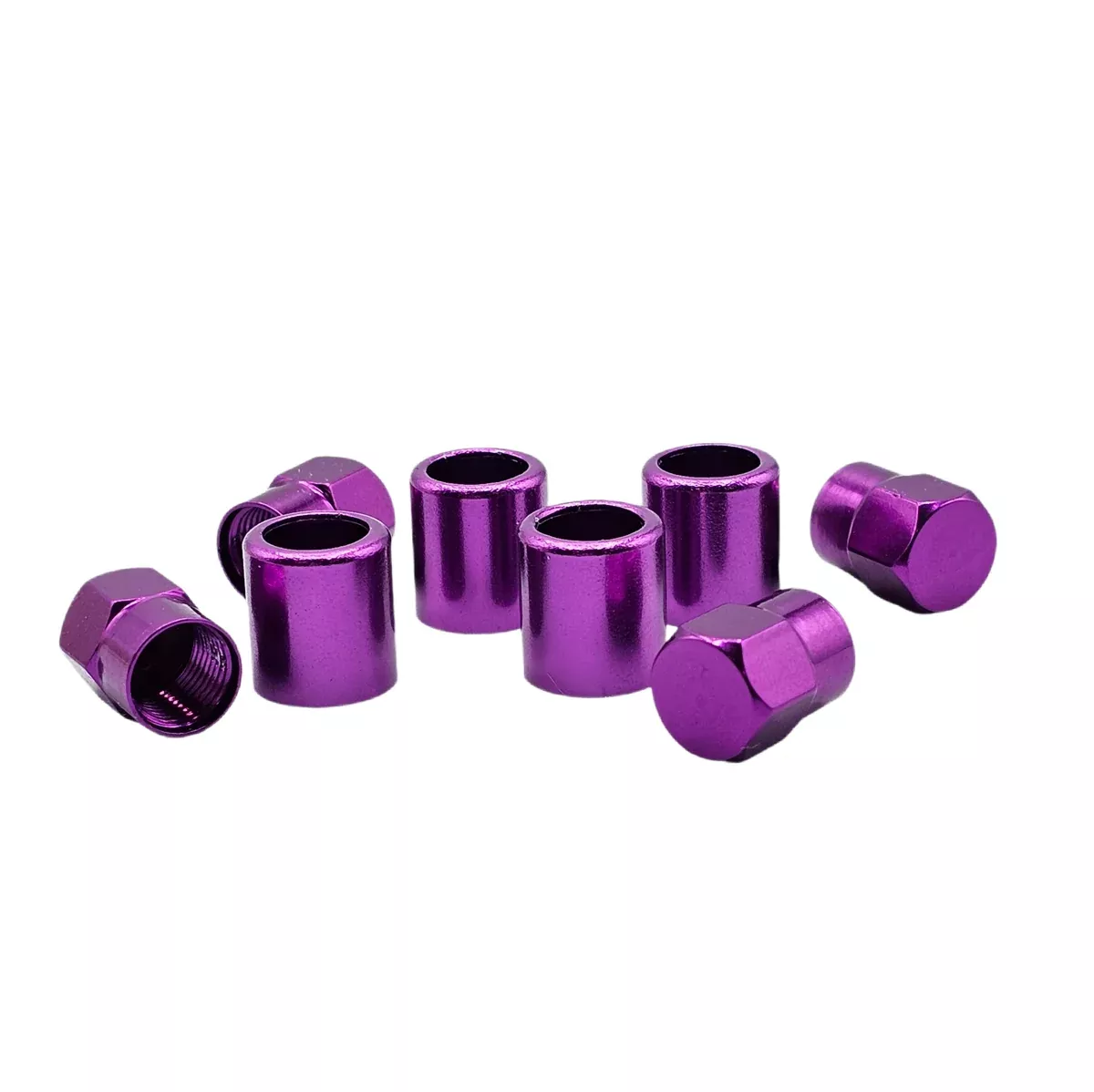 Purple Aluminum Valve Sleeve & Cap Set – TR413 Snap-In 0.305″-32