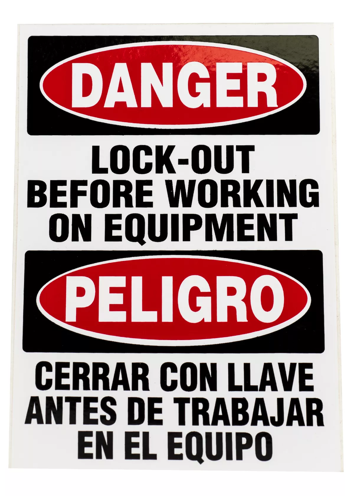QS3297 - LOCK OUT SAFETY SIGNE/S