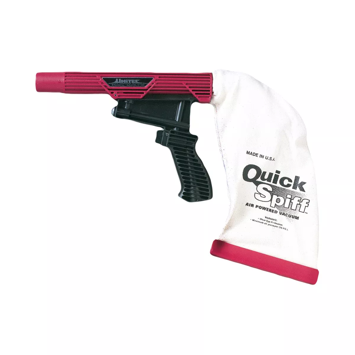 Quick Spiff Air Powered Vacuum with Attachments