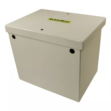 QuickCable Group 24 Aluminum Battery Box - White