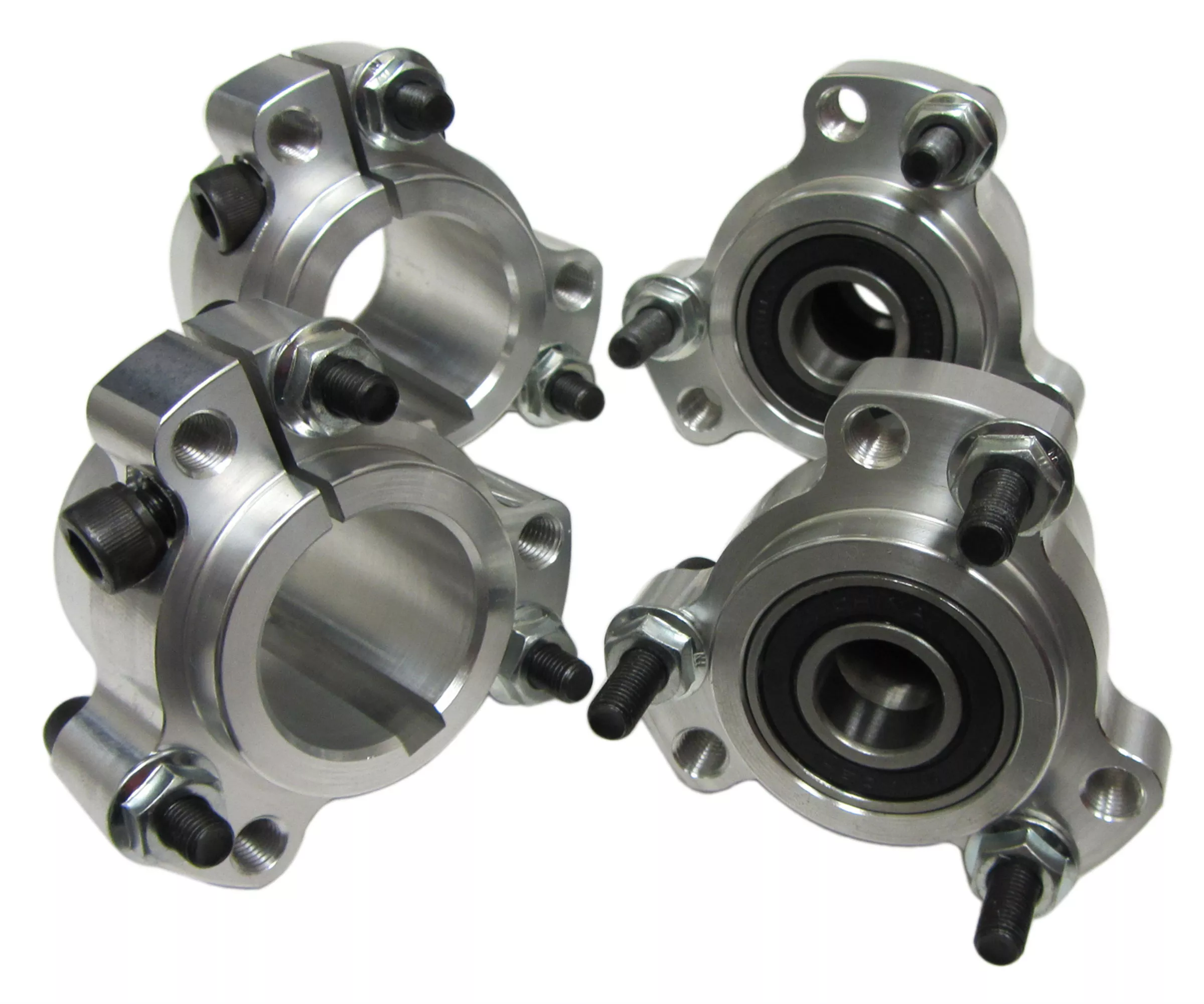 Racing Wheel Hub Set (1-1/4" Bore) Front & Rear Hubs | 2.5" Bolt Circle