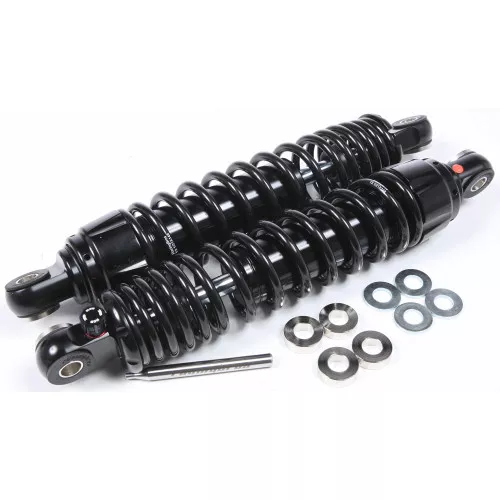 RacingBros 14" Mono R Bazooka Shocks for 1991-2017 Harley Dyna - Heavy Duty
