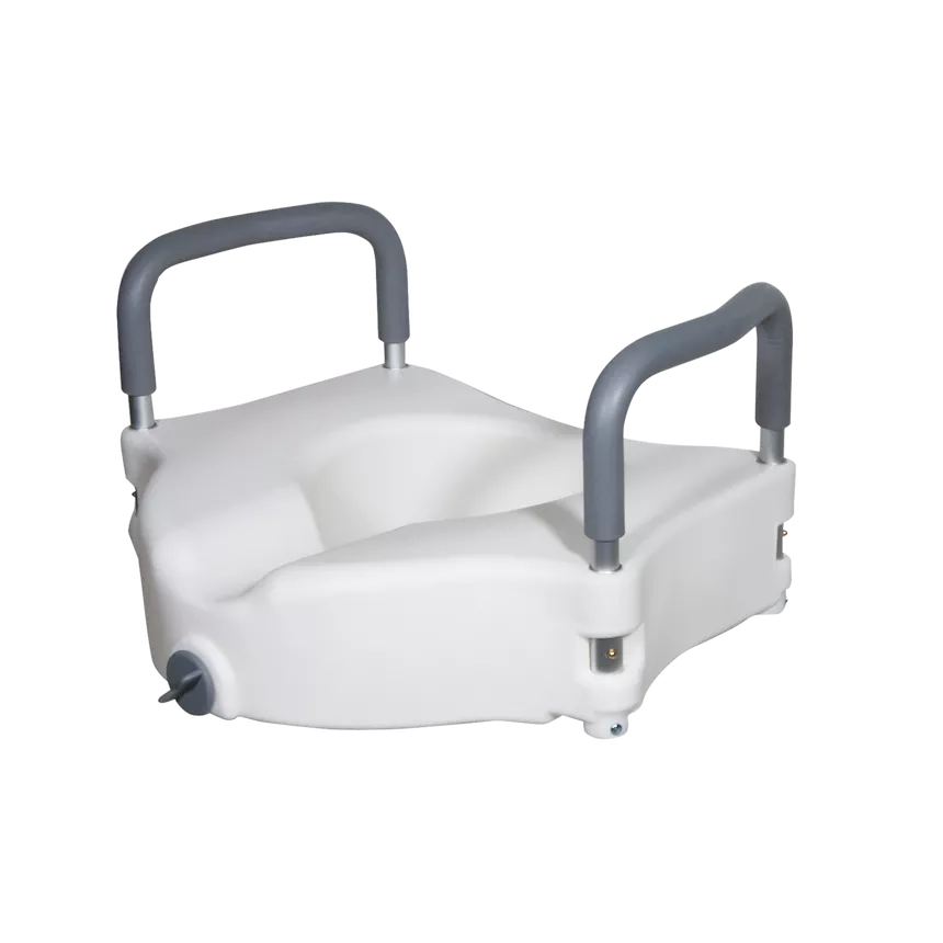 Raised Toilet Seat with Arms