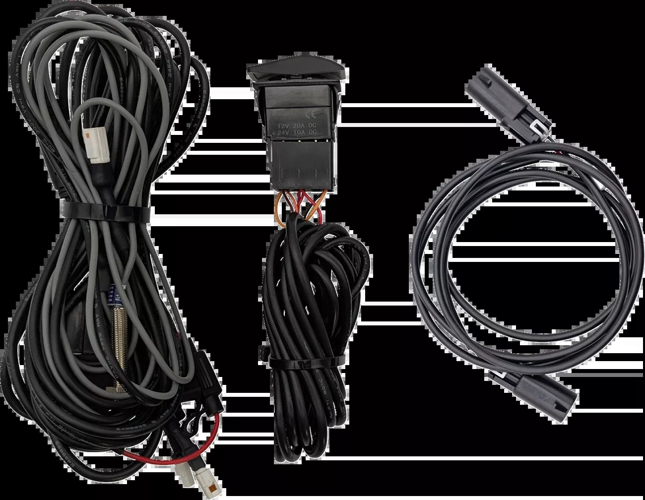 RAVEK 65-1021 Dome Light Hi-Jack Wiring Kit 2016-23 Can-Am Defender HD11