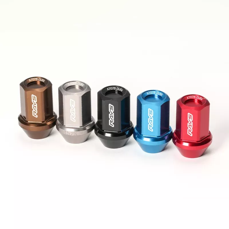 Rays M12x1.25 5 holes 16pcs nut, 4pcs Lock nut, 1 adapter & 1 lock nut key – Chrome