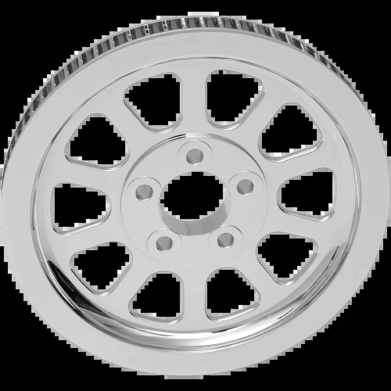 REAR PULLEY CHROME STOCK STYLE HARLEY DAVIDSON MODELS